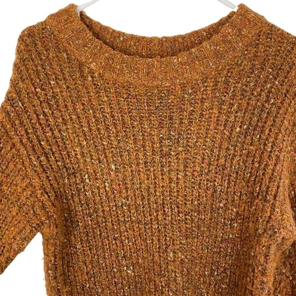 Something Navy Cozy Crewneck Sweater Pullover Womens Size XXS Ribbed Multi Dijon - Picture 6 of 11